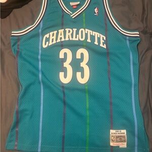 Mitchell & Ness Throwback Charlotte Hornets Jersey Mourning.